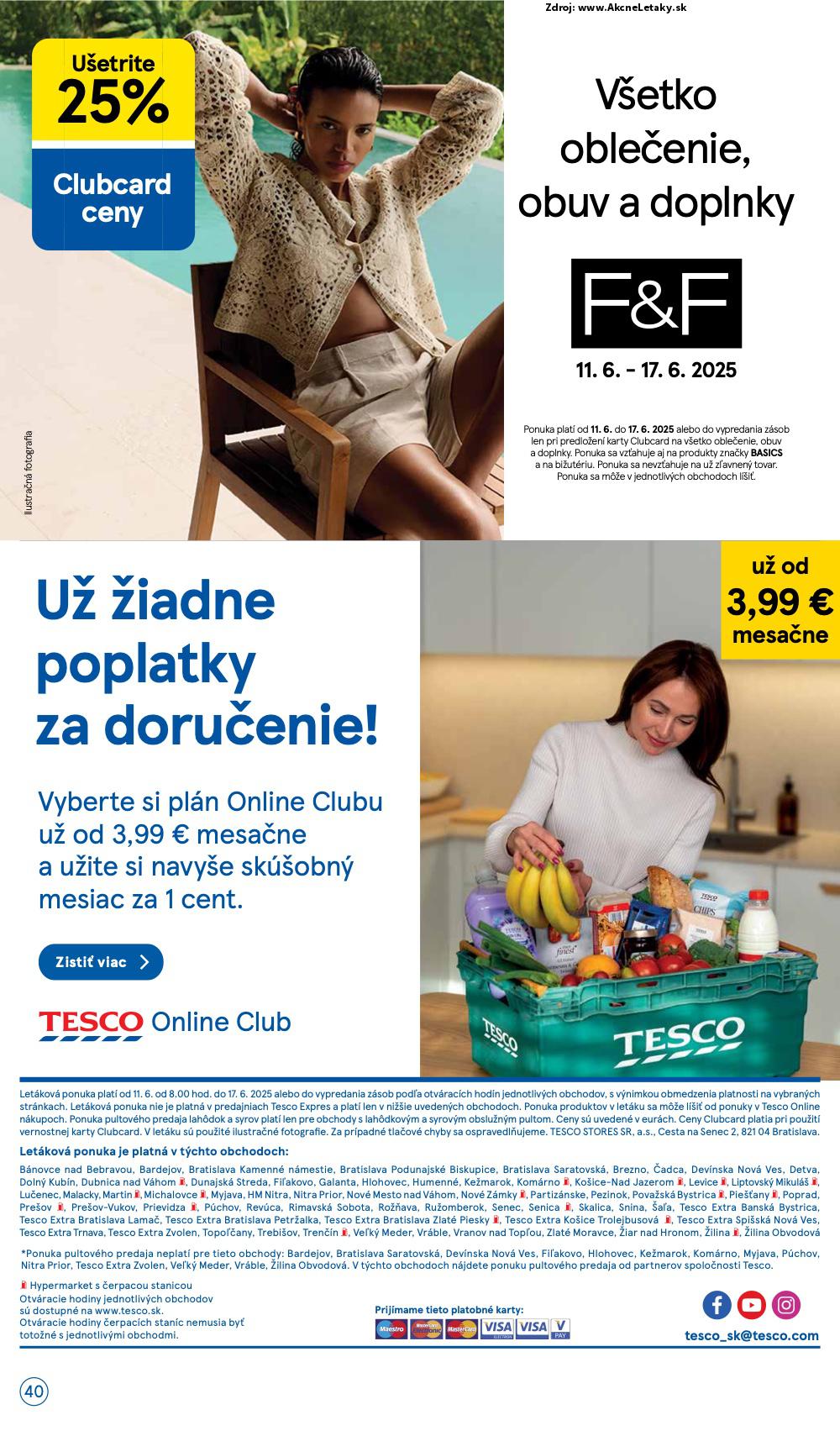Leták Tesco (11. 6. - 17. 6. 2025) - strana 40 z 44