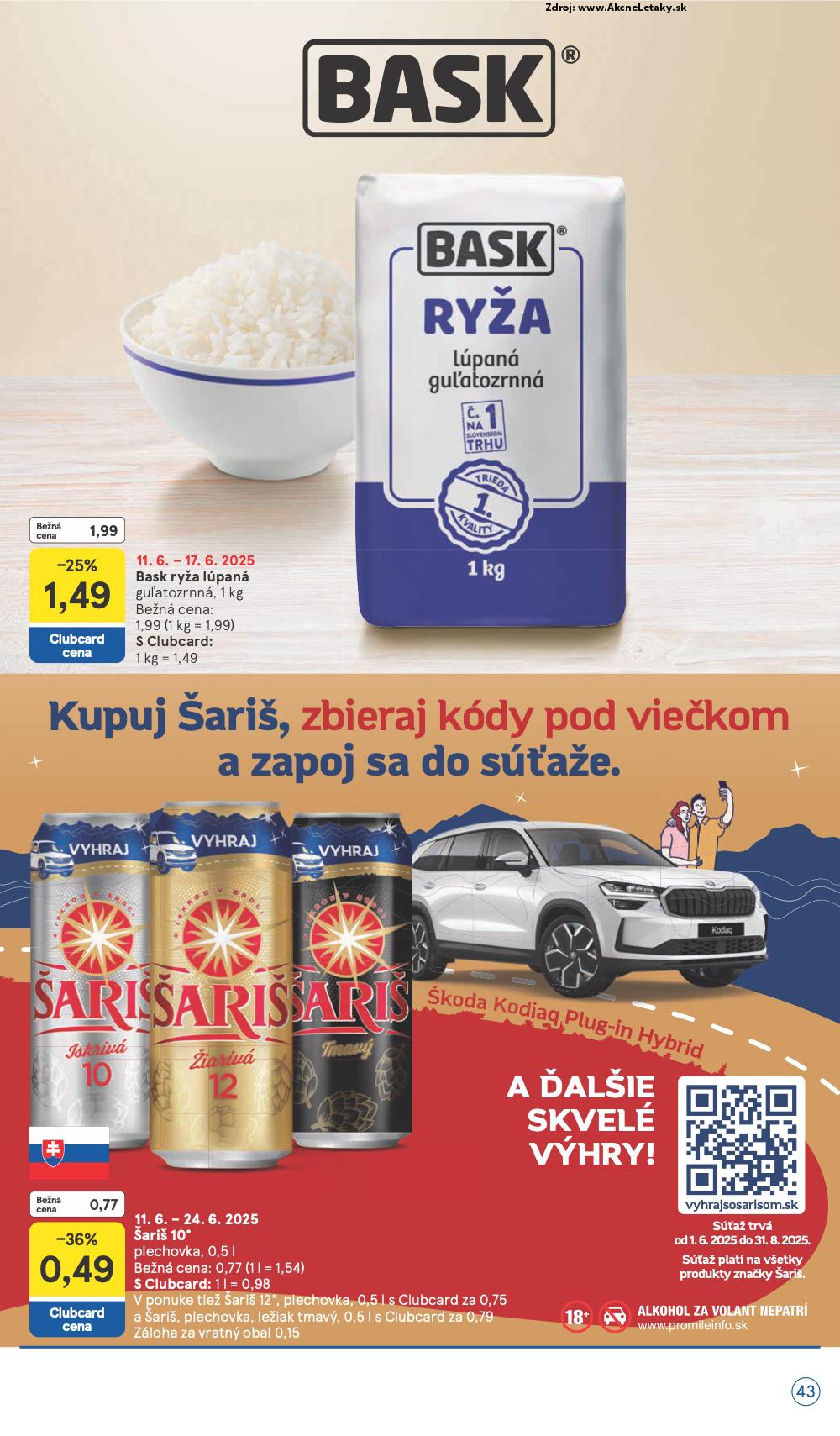 Leták Tesco (11. 6. - 17. 6. 2025) - strana 43 z 44