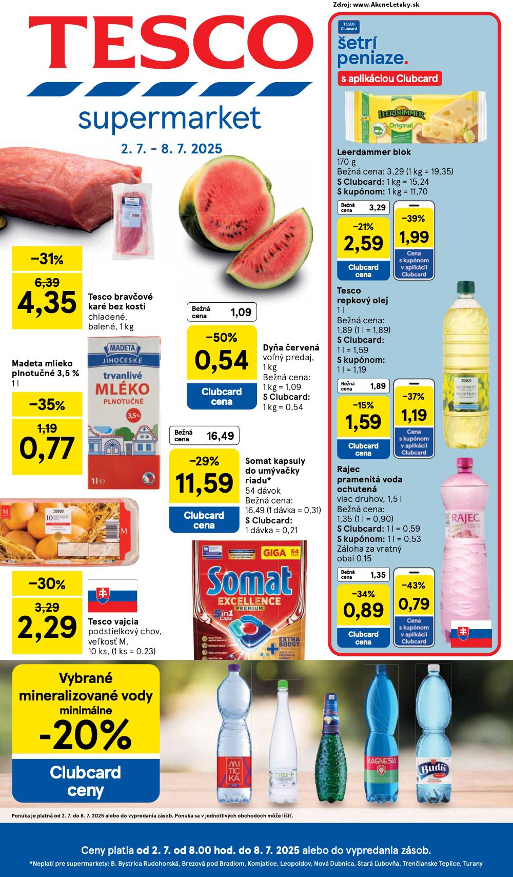 Leták Tesco (2. 7. - 8. 7. 2025) - strana 1 z 24