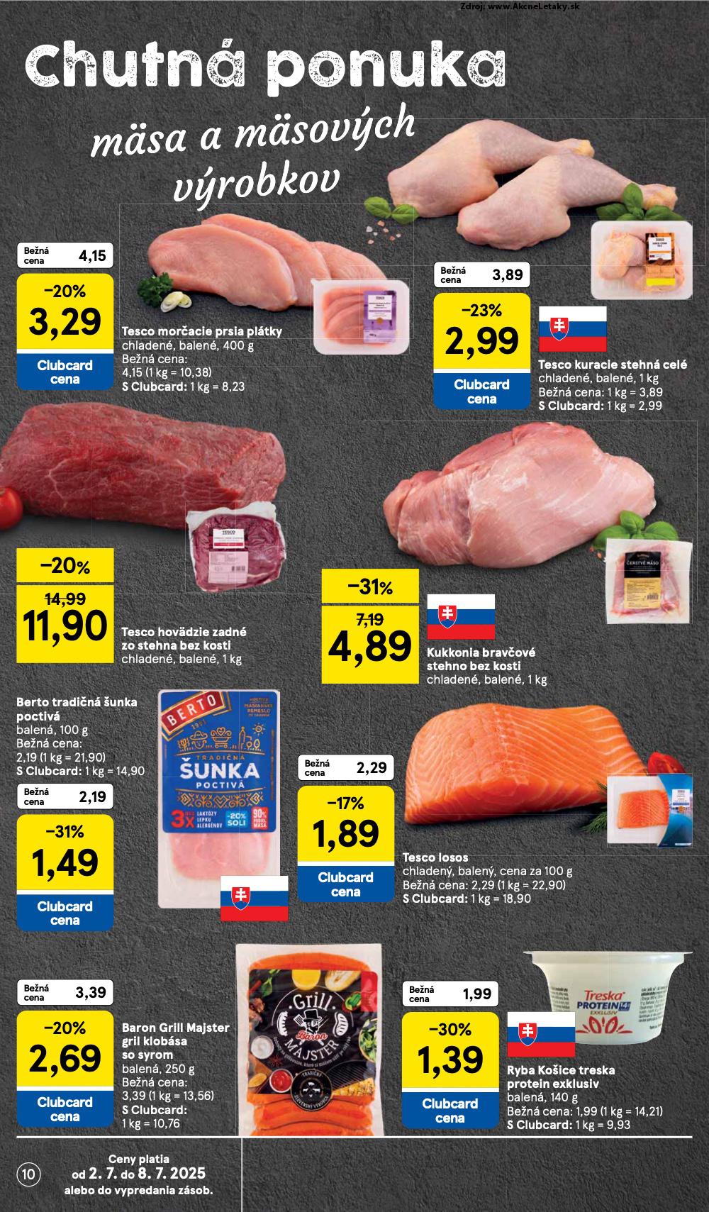 Leták Tesco (2. 7. - 8. 7. 2025) - strana 10 z 24