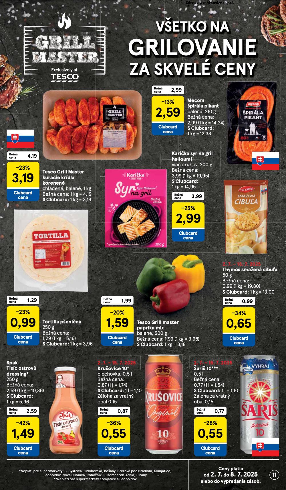 Leták Tesco (2. 7. - 8. 7. 2025) - strana 11 z 24