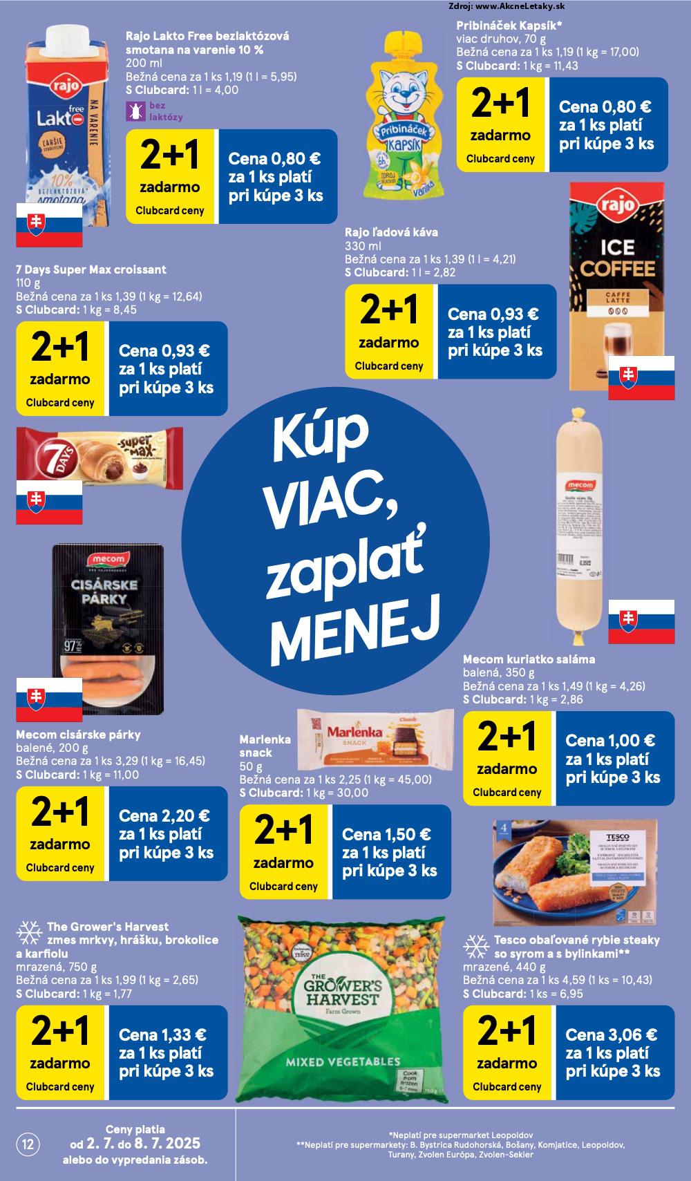 Leták Tesco (2. 7. - 8. 7. 2025) - strana 12 z 24