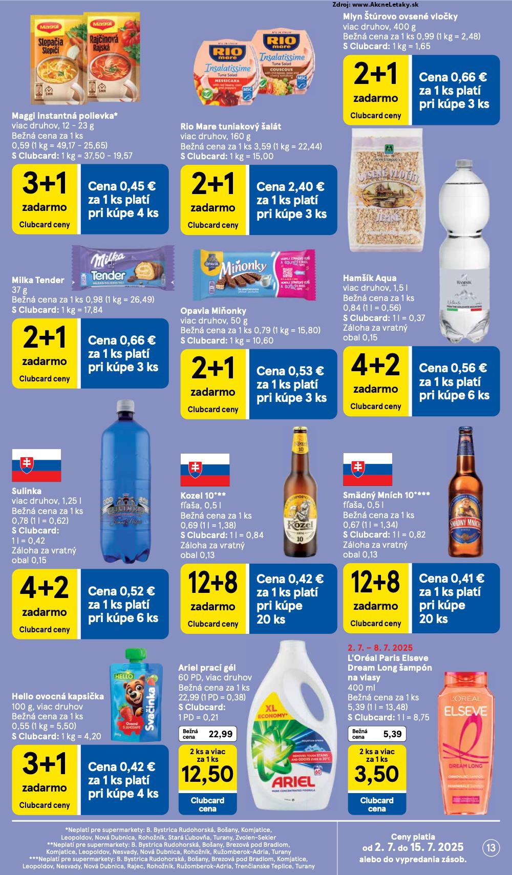 Leták Tesco (2. 7. - 8. 7. 2025) - strana 13 z 24