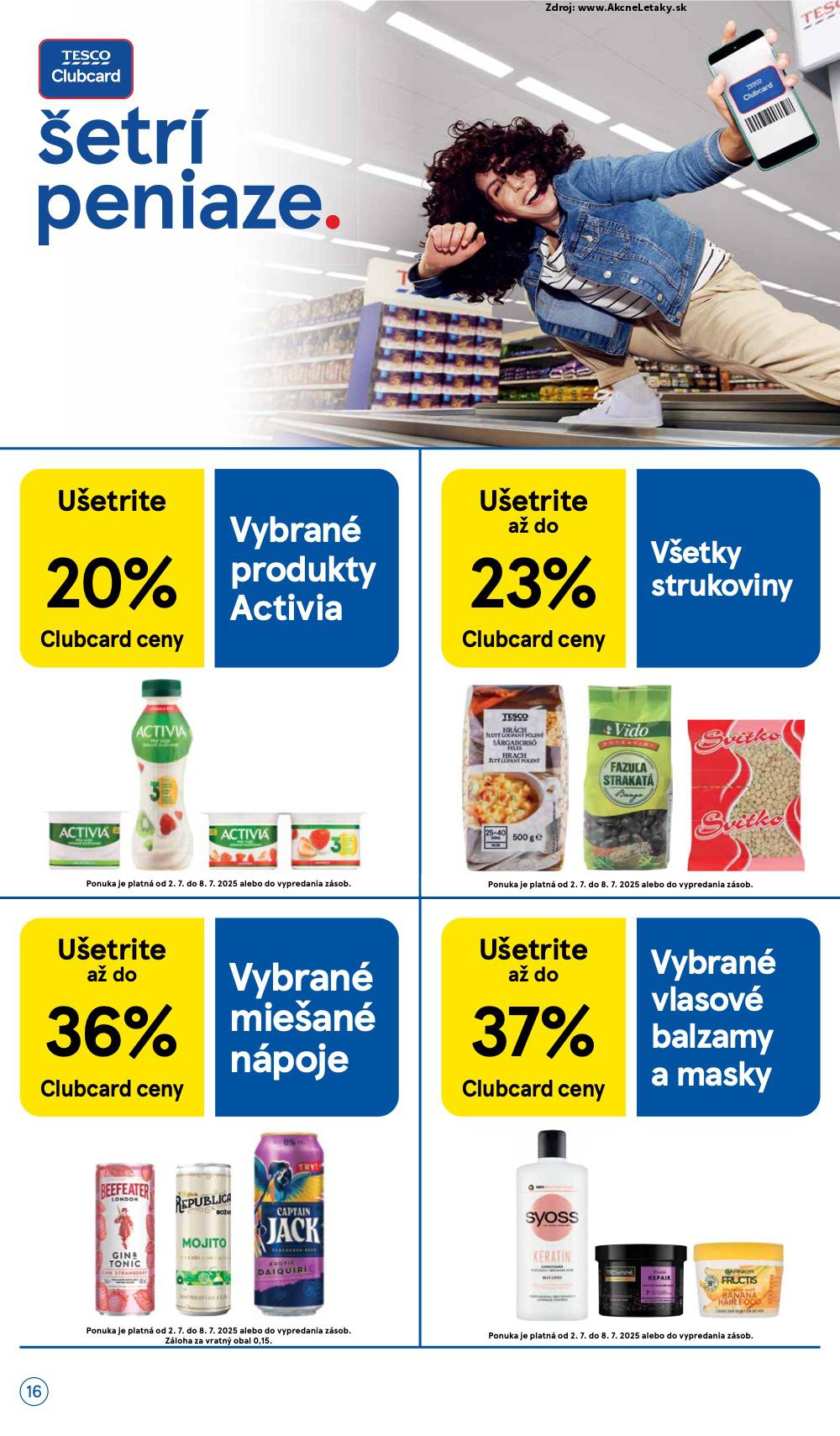 Leták Tesco (2. 7. - 8. 7. 2025) - strana 16 z 24