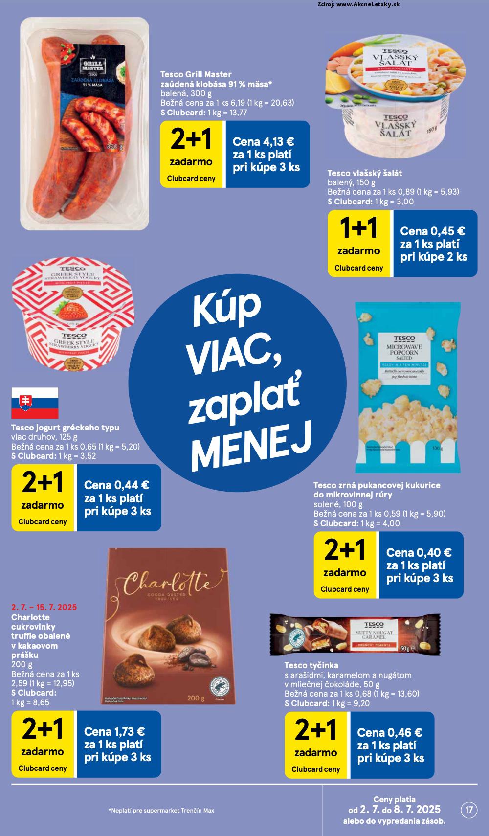Leták Tesco (2. 7. - 8. 7. 2025) - strana 17 z 24