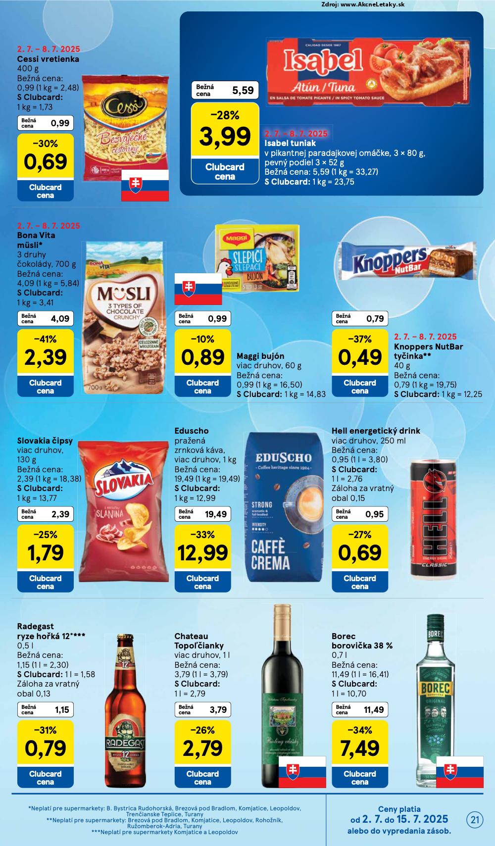 Leták Tesco (2. 7. - 8. 7. 2025) - strana 21 z 24