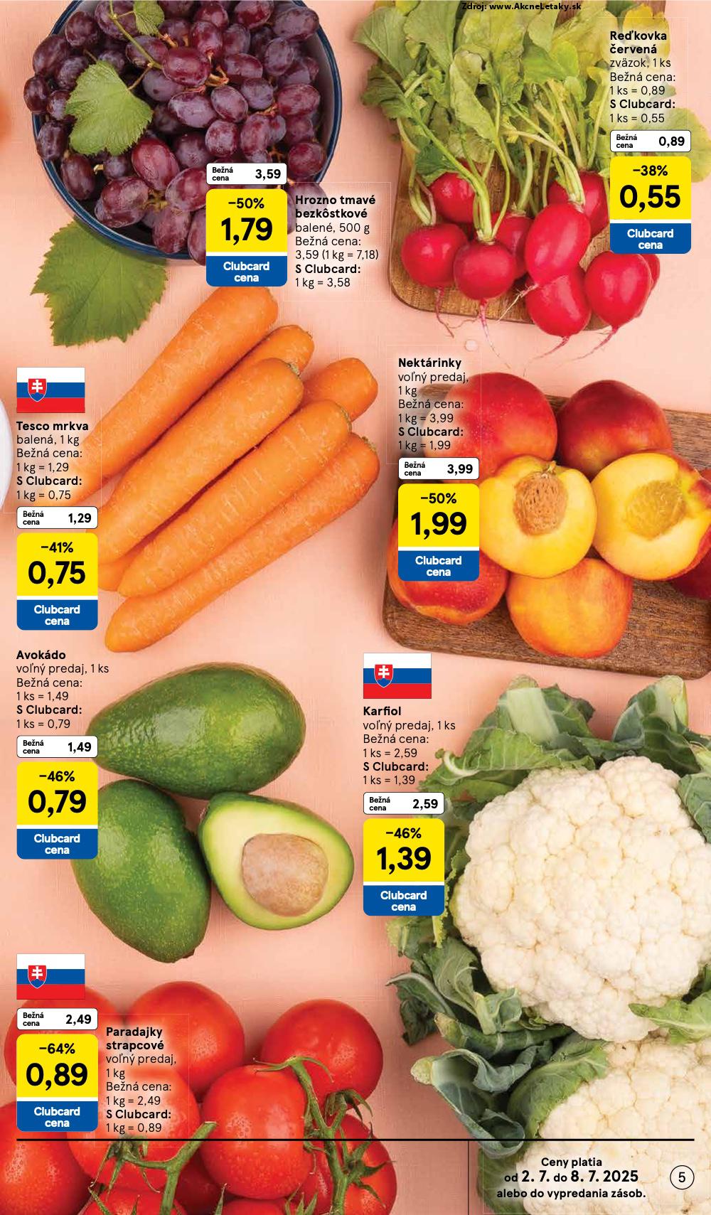 Leták Tesco (2. 7. - 8. 7. 2025) - strana 5 z 24