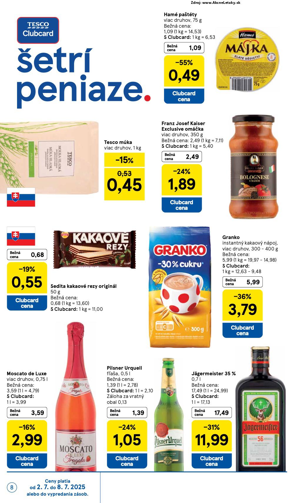 Leták Tesco (2. 7. - 8. 7. 2025) - strana 8 z 24