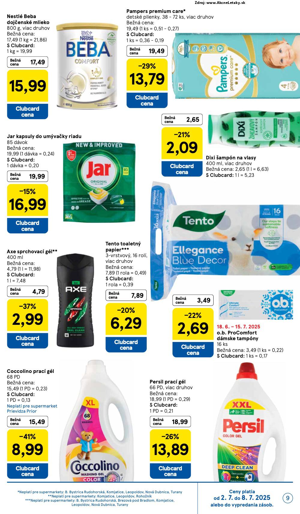 Leták Tesco (2. 7. - 8. 7. 2025) - strana 9 z 24