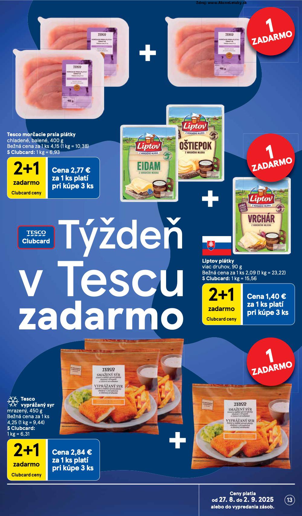 Leták Tesco (27. 8. - 2. 9. 2025) - strana 13 z 37