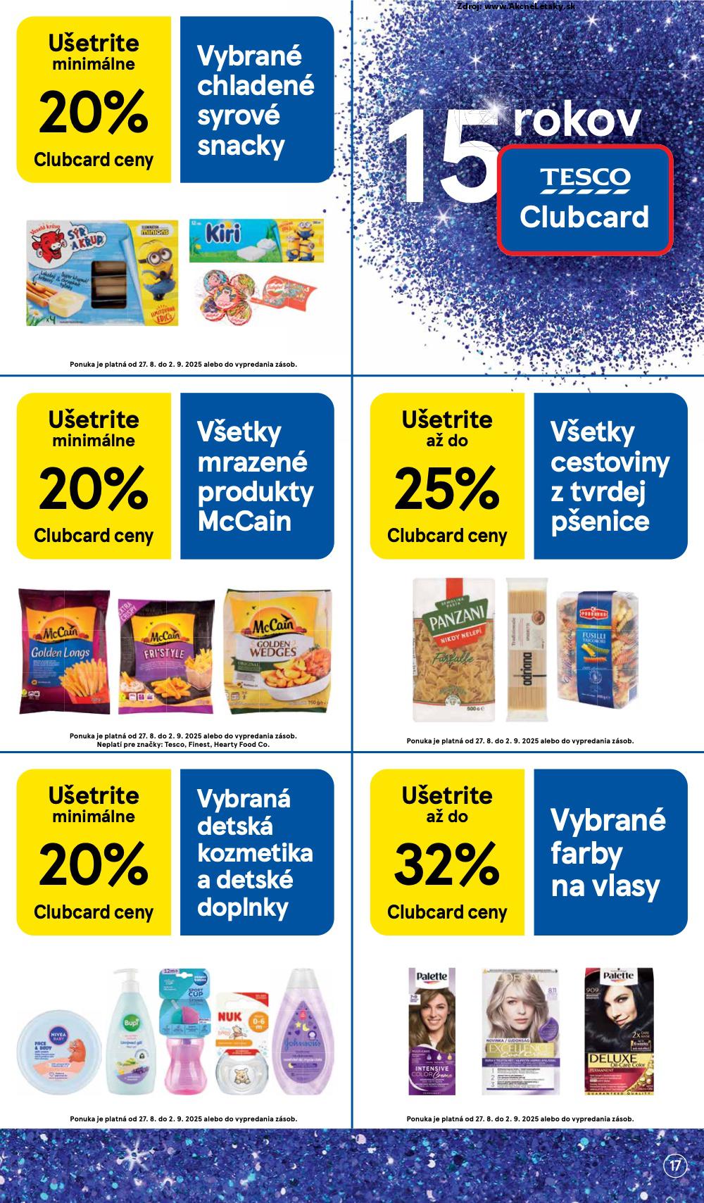 Leták Tesco (27. 8. - 2. 9. 2025) - strana 17 z 37