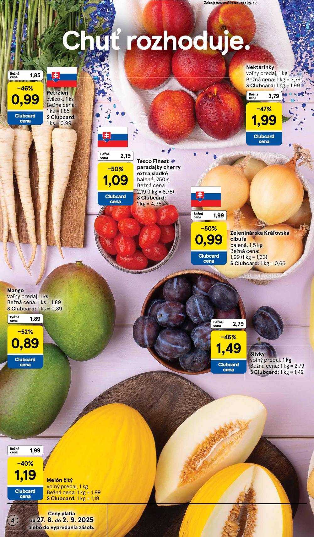 Leták Tesco (27. 8. - 2. 9. 2025) - strana 4 z 37