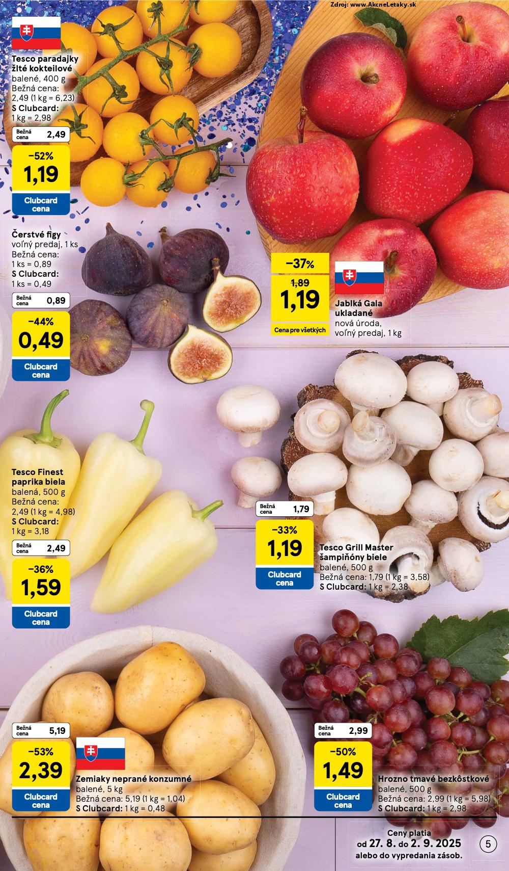 Leták Tesco (27. 8. - 2. 9. 2025) - strana 5 z 37