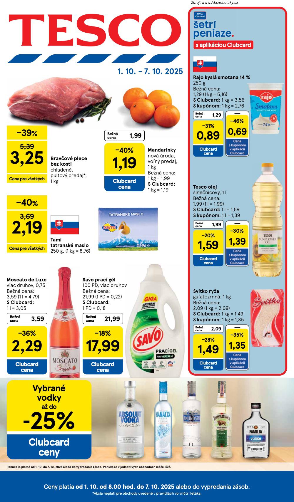 Leták Tesco (1. 10. - 7. 10. 2025) - strana 1 z 33