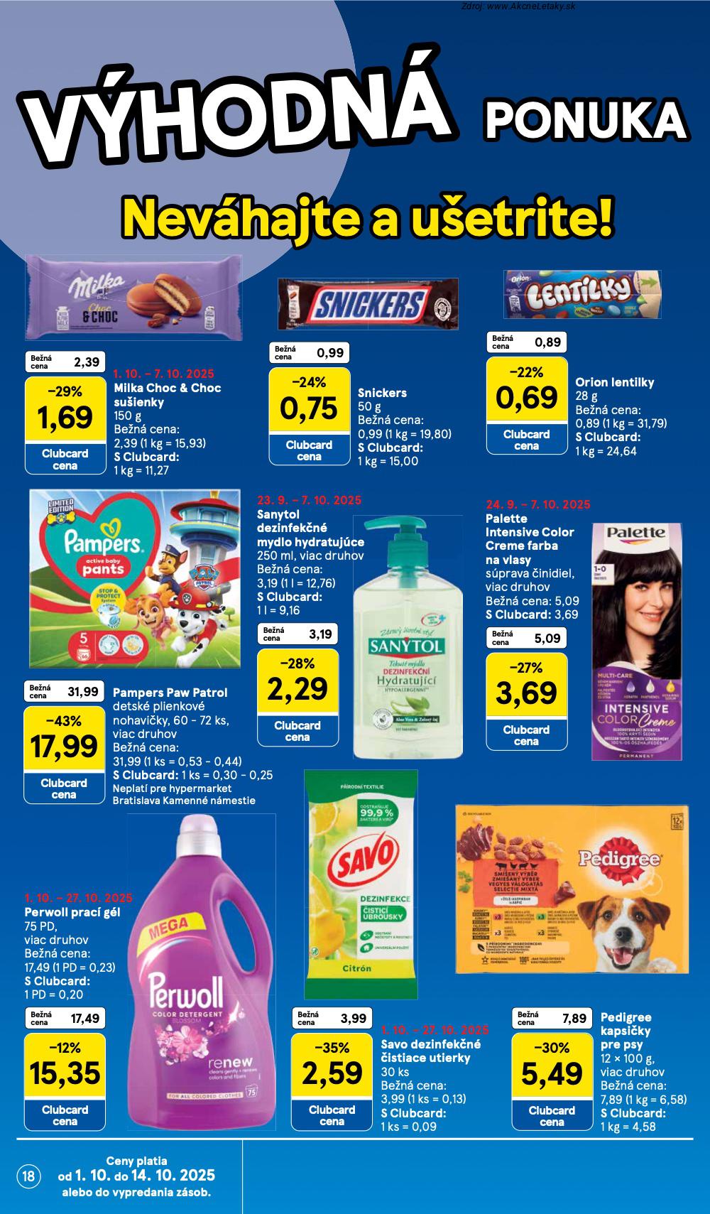 Leták Tesco (1. 10. - 7. 10. 2025) - strana 18 z 33