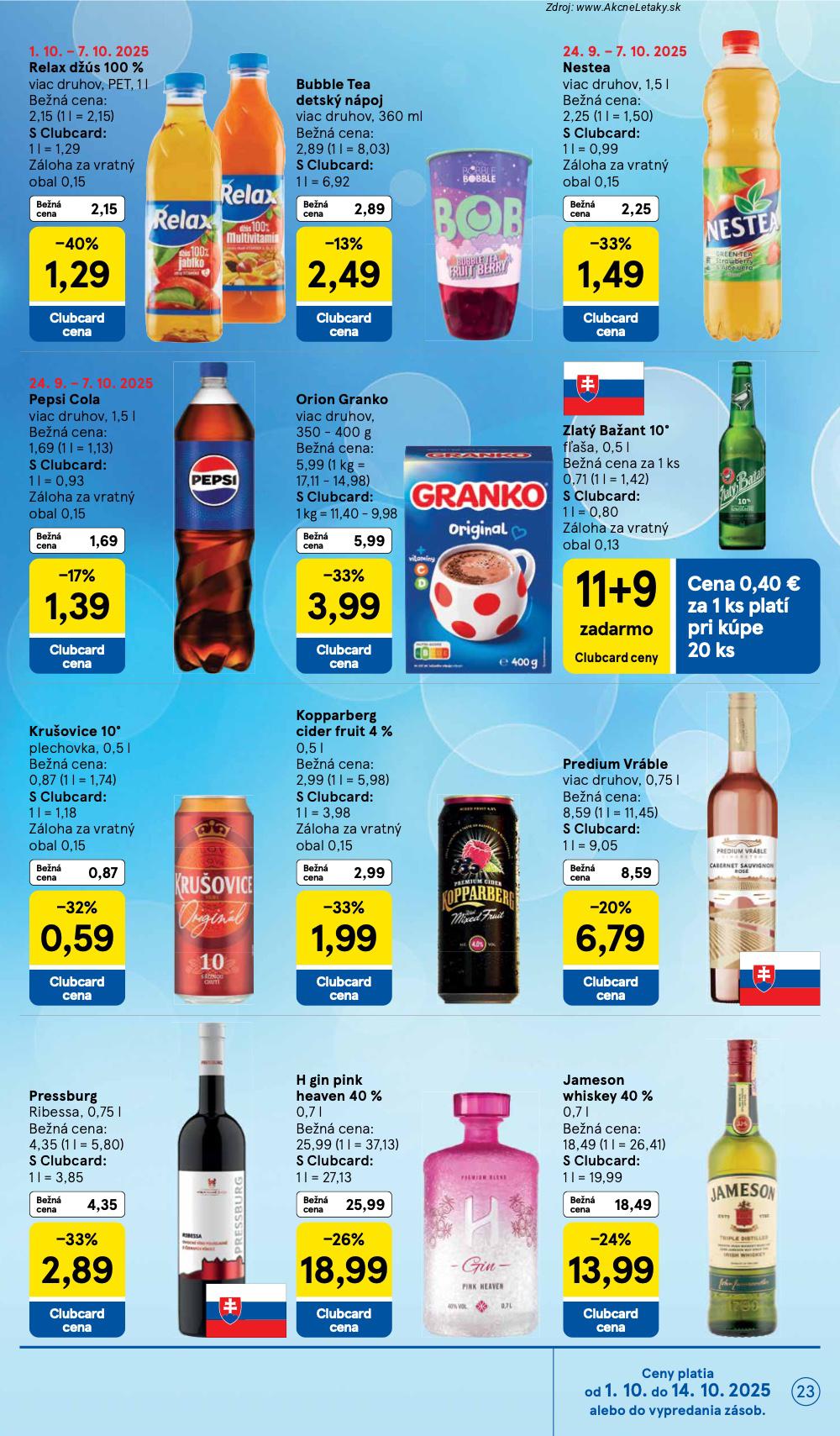 Leták Tesco (1. 10. - 7. 10. 2025) - strana 23 z 33