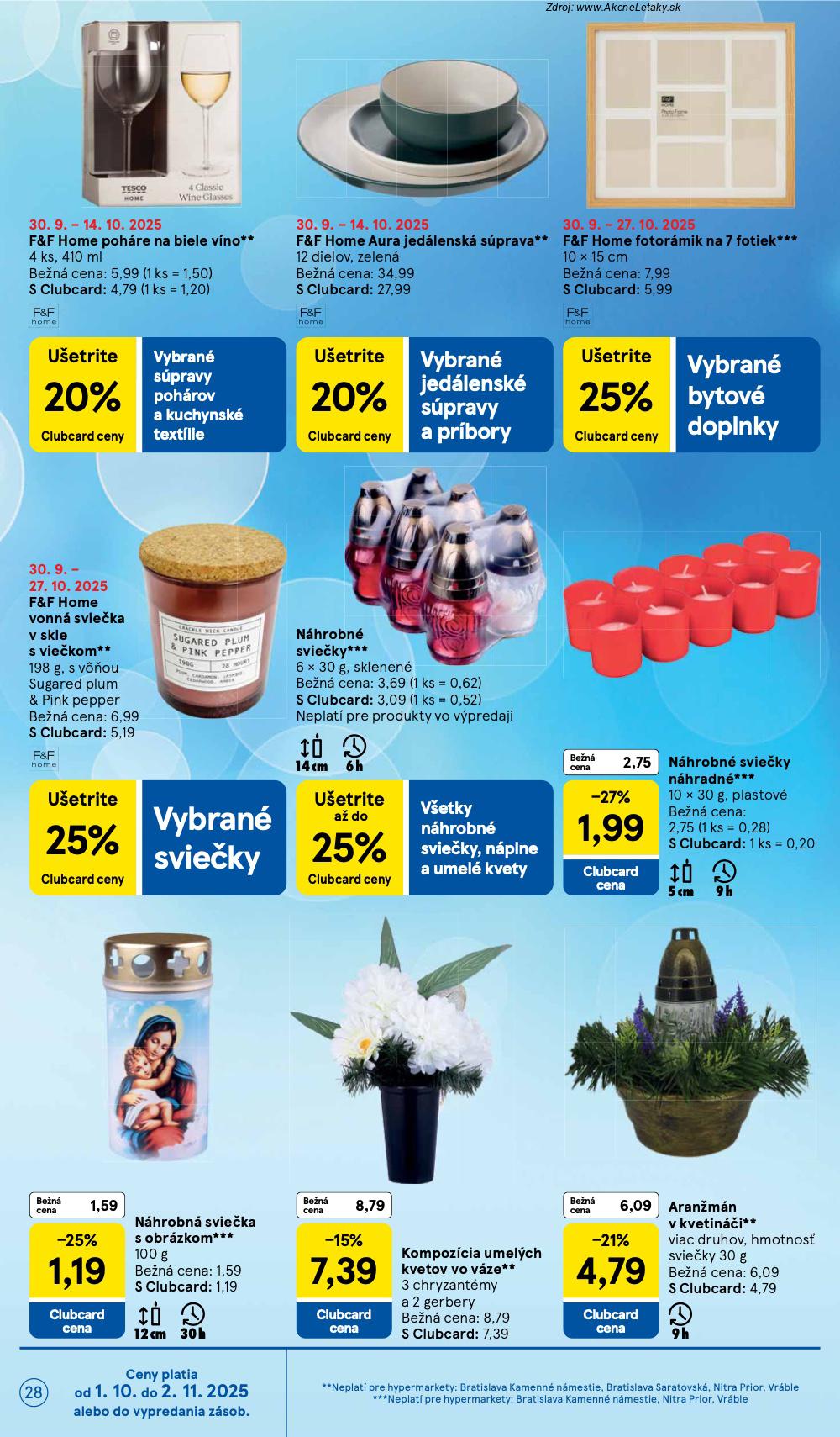 Leták Tesco (1. 10. - 7. 10. 2025) - strana 28 z 33