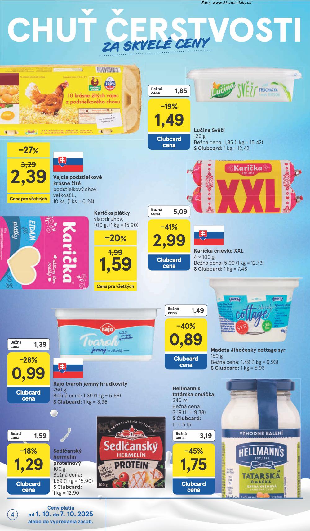 Leták Tesco (1. 10. - 7. 10. 2025) - strana 4 z 33