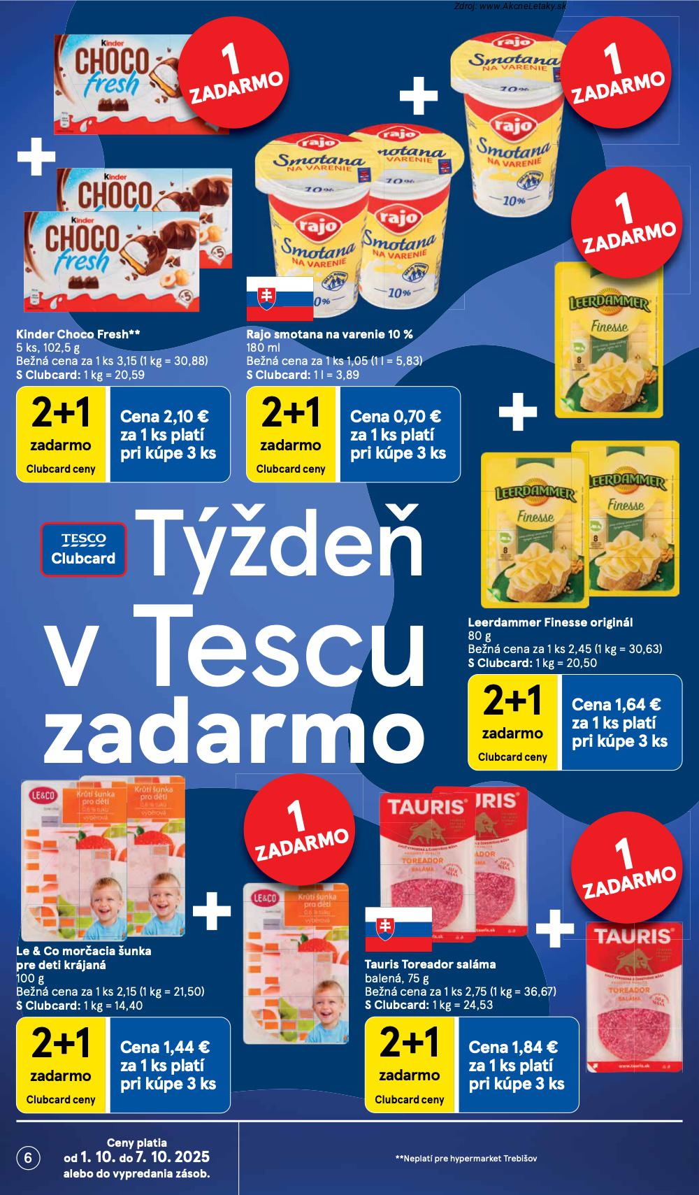 Leták Tesco (1. 10. - 7. 10. 2025) - strana 6 z 33