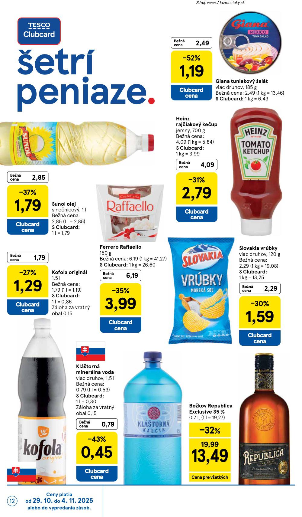 Leták Tesco (29. 10. - 4. 11. 2025) - strana 12 z 39