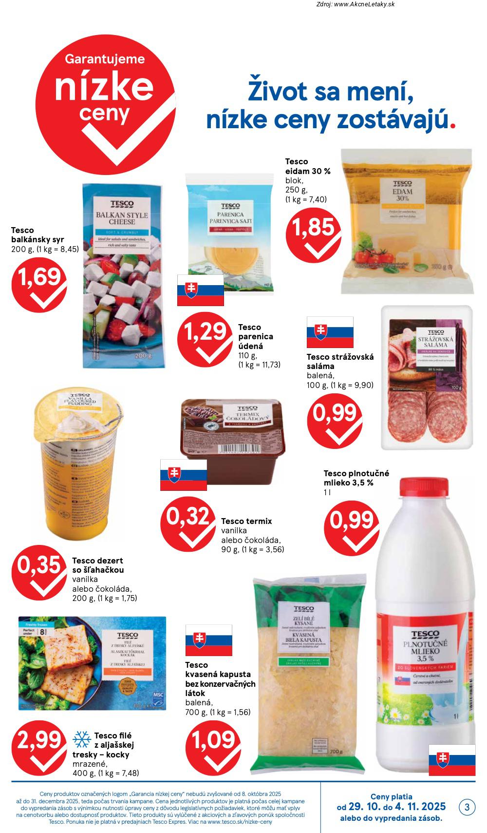Leták Tesco (29. 10. - 4. 11. 2025) - strana 3 z 39