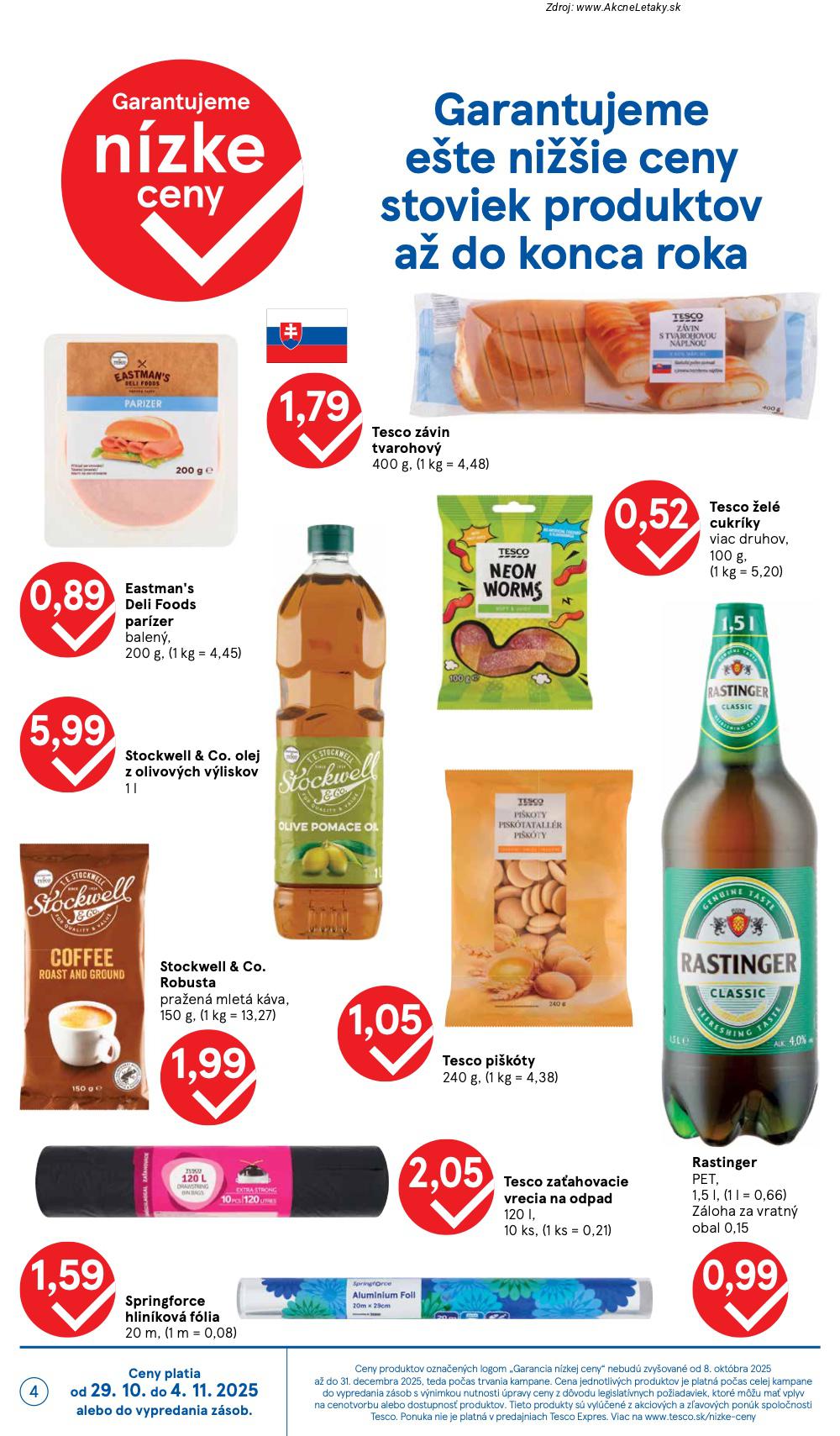 Leták Tesco (29. 10. - 4. 11. 2025) - strana 4 z 39