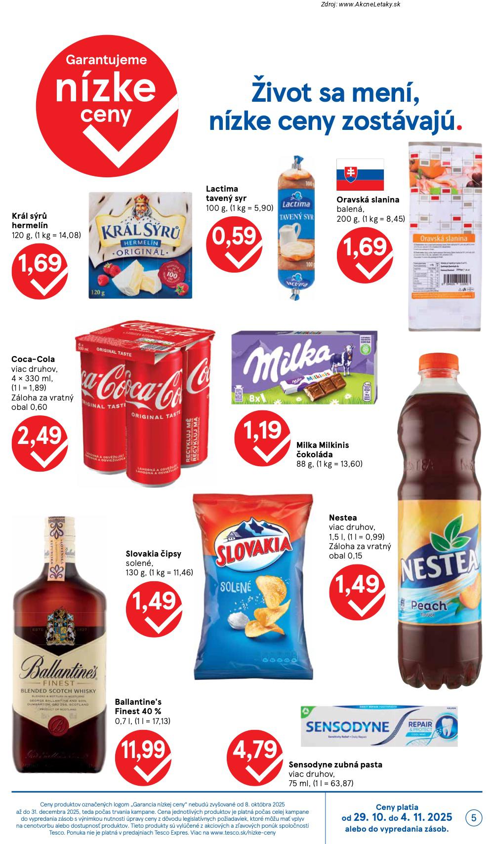 Leták Tesco (29. 10. - 4. 11. 2025) - strana 5 z 39