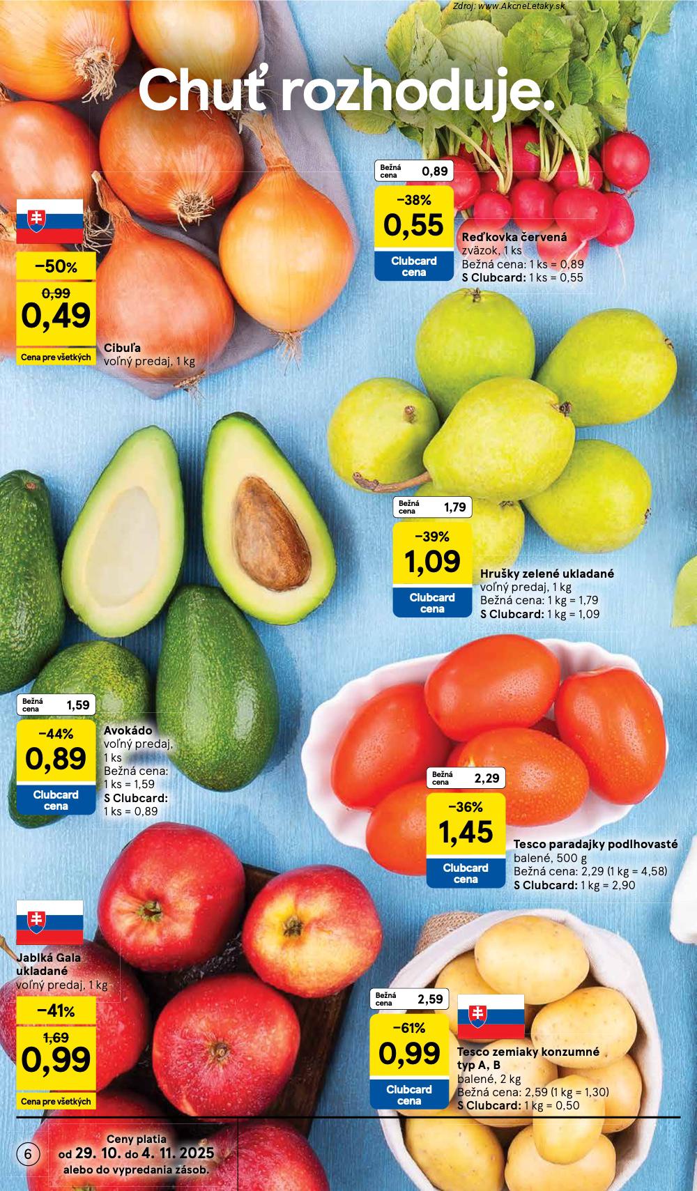 Leták Tesco (29. 10. - 4. 11. 2025) - strana 6 z 39