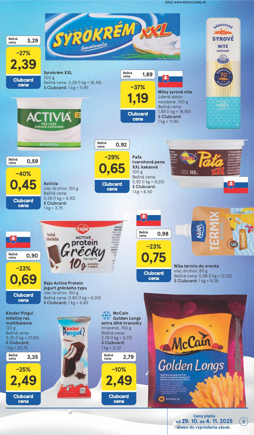 Leták Tesco (29. 10. - 4. 11. 2025) - strana 9 z 39