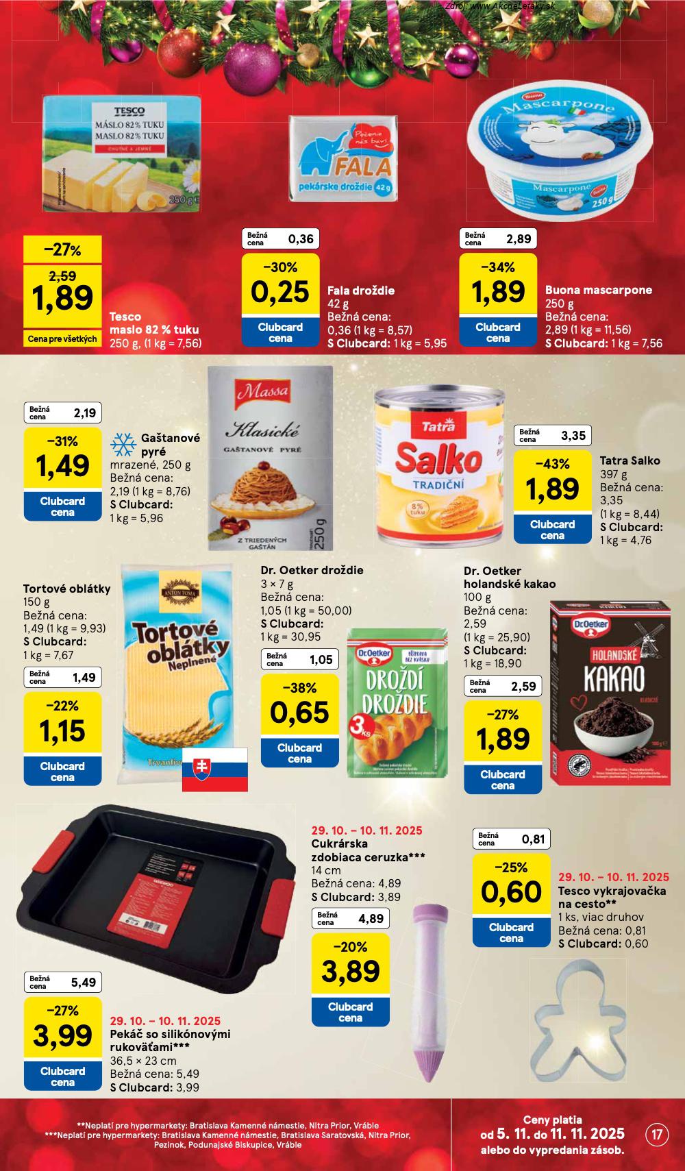Leták Tesco (5. 11. - 11. 11. 2025) - strana 17 z 46