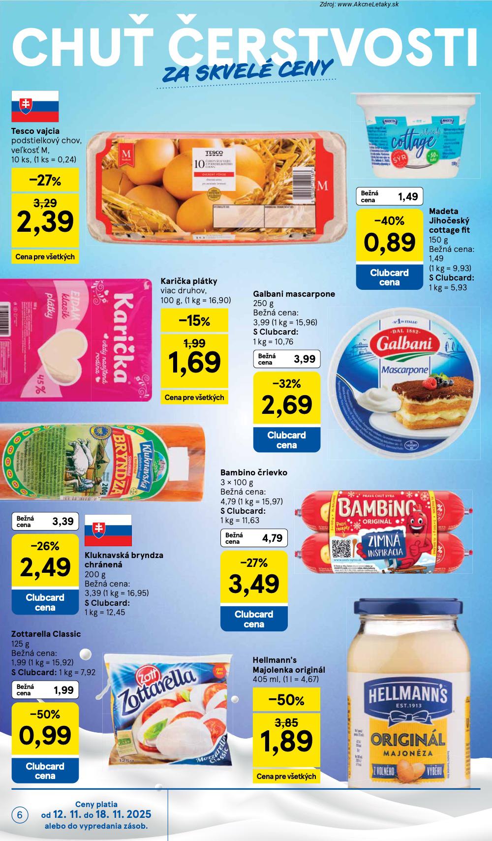 Leták Tesco (12. 11. - 18. 11. 2025) - strana 6 z 44