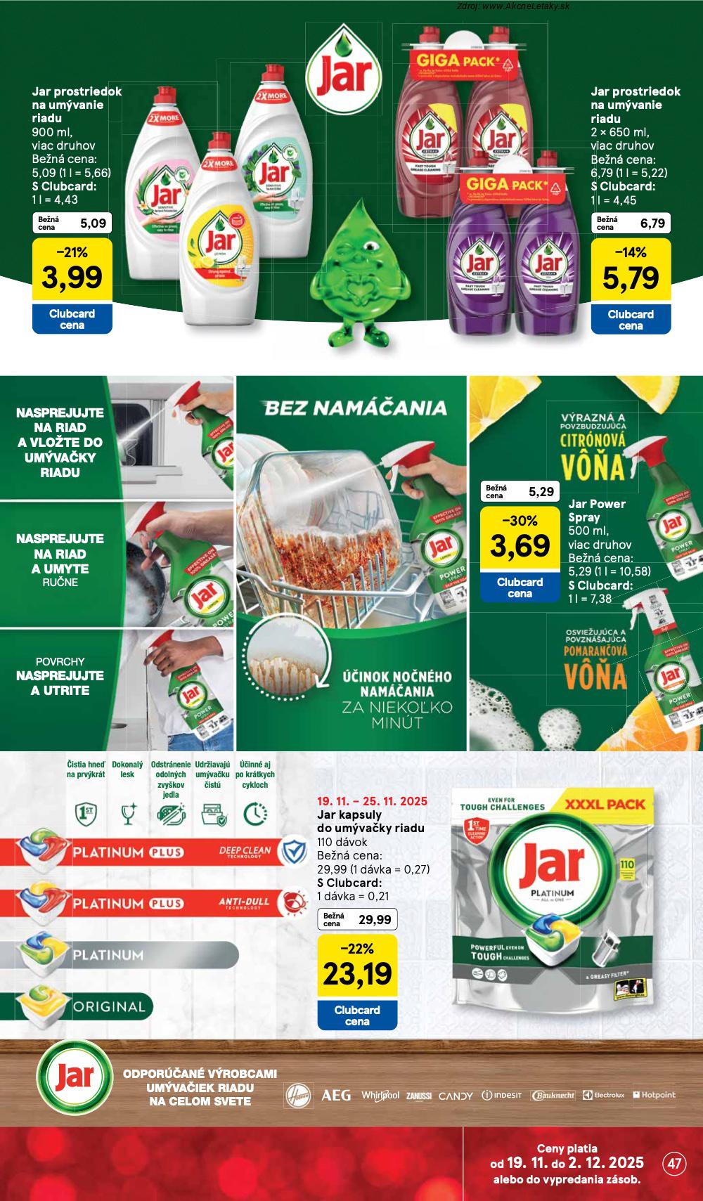 Leták Tesco (19. 11. - 25. 11. 2025) - strana 47 z 48