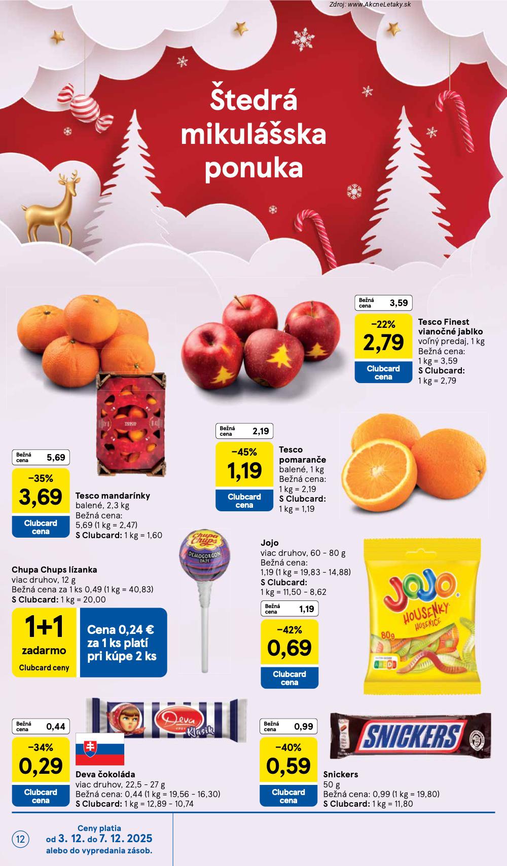 Leták Tesco (3. 12. - 7. 12. 2025) - strana 12 z 53