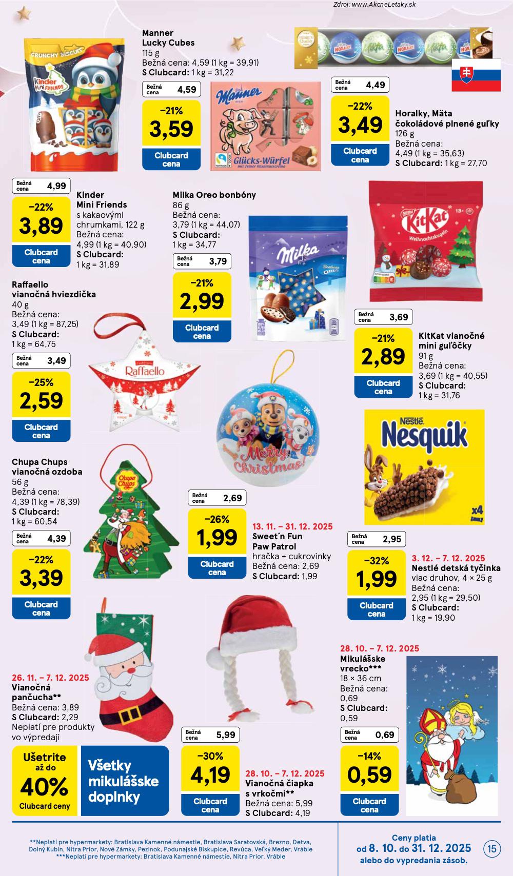 Leták Tesco (3. 12. - 7. 12. 2025) - strana 15 z 53