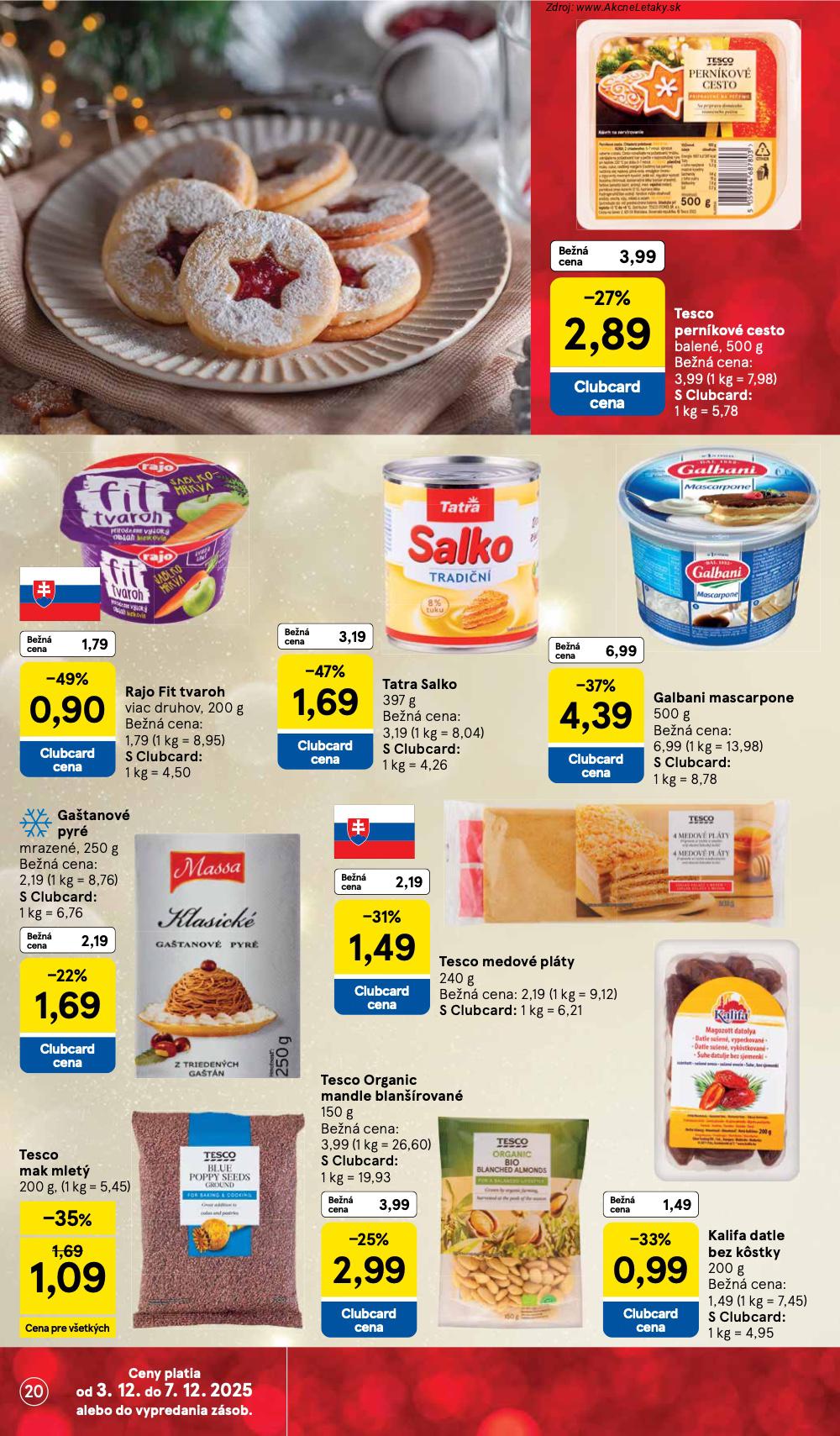 Leták Tesco (3. 12. - 7. 12. 2025) - strana 20 z 53