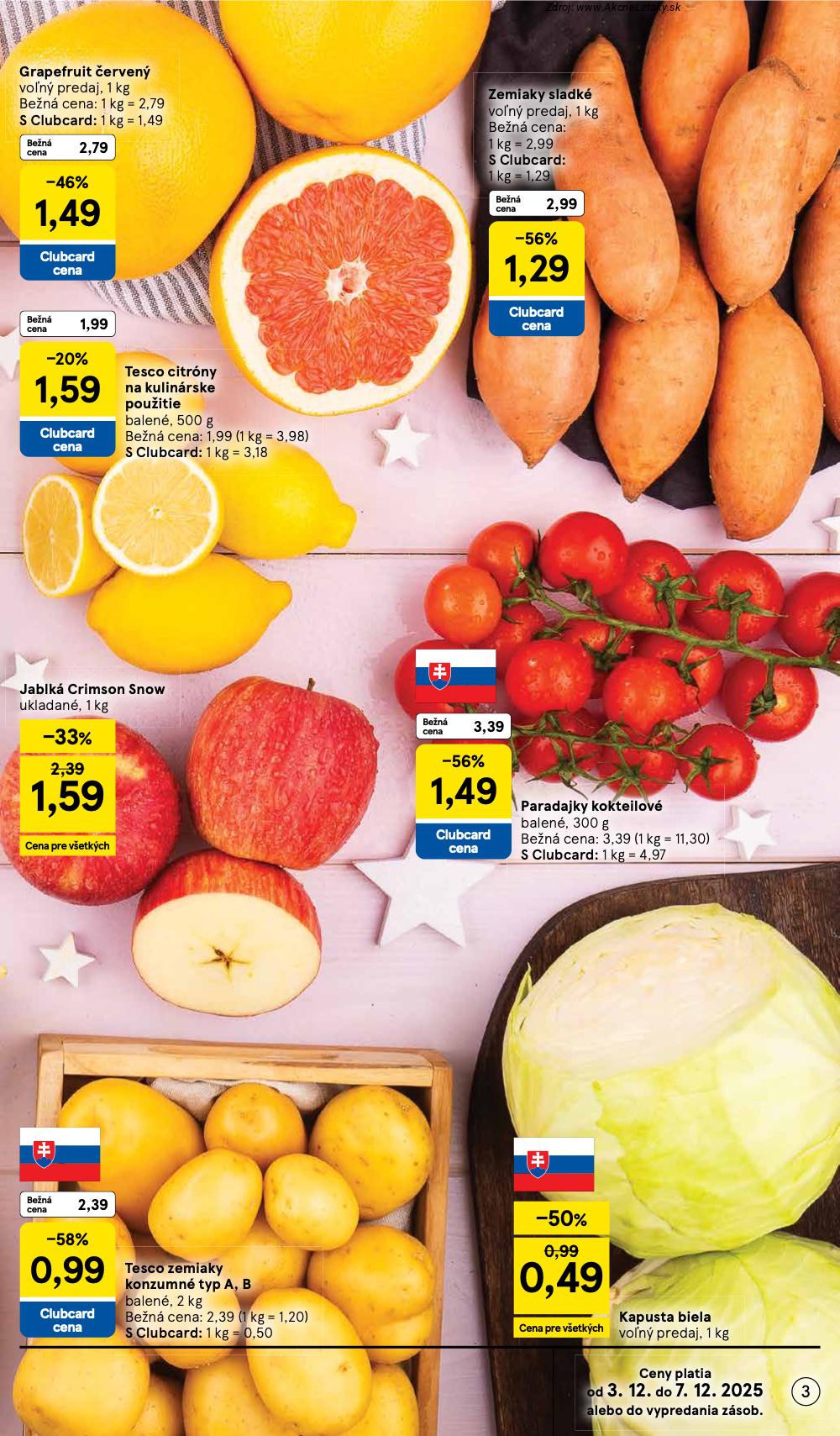 Leták Tesco (3. 12. - 7. 12. 2025) - strana 3 z 53