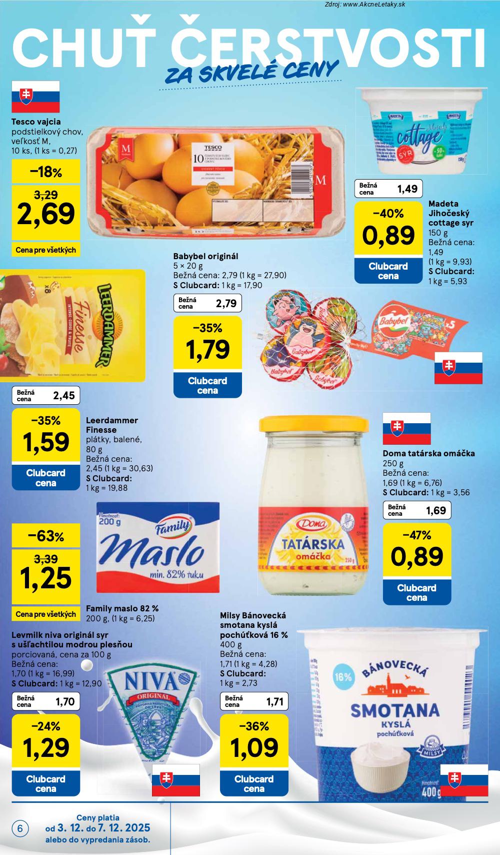 Leták Tesco (3. 12. - 7. 12. 2025) - strana 6 z 53