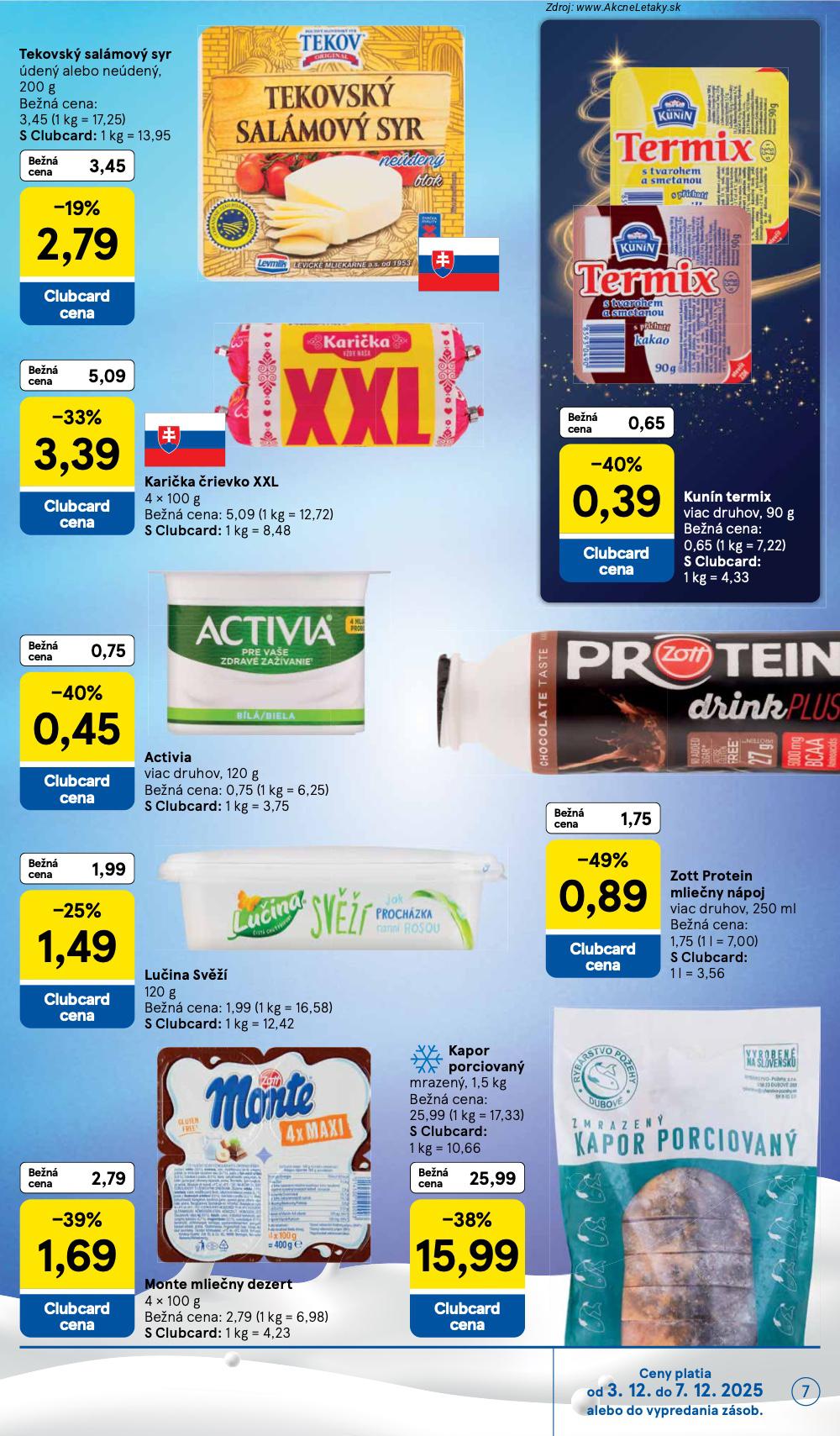 Leták Tesco (3. 12. - 7. 12. 2025) - strana 7 z 53