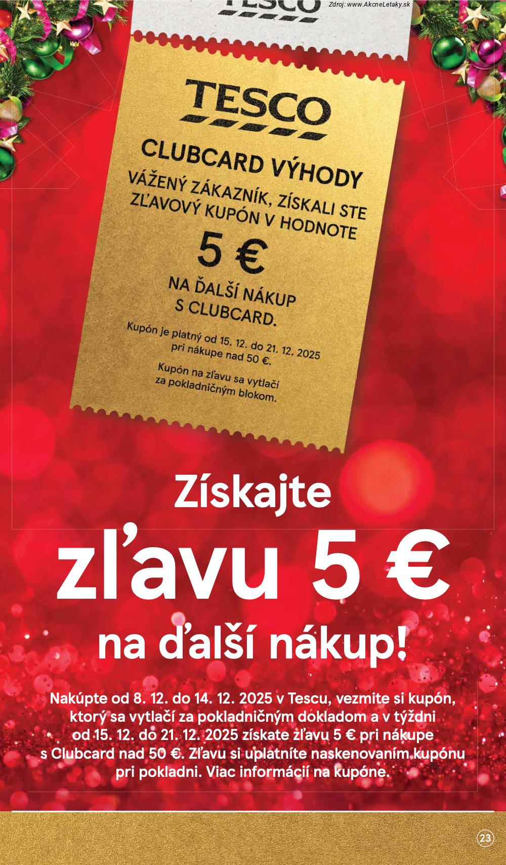 Leták Tesco (8. 12. - 16. 12. 2025) - strana 23 z 49