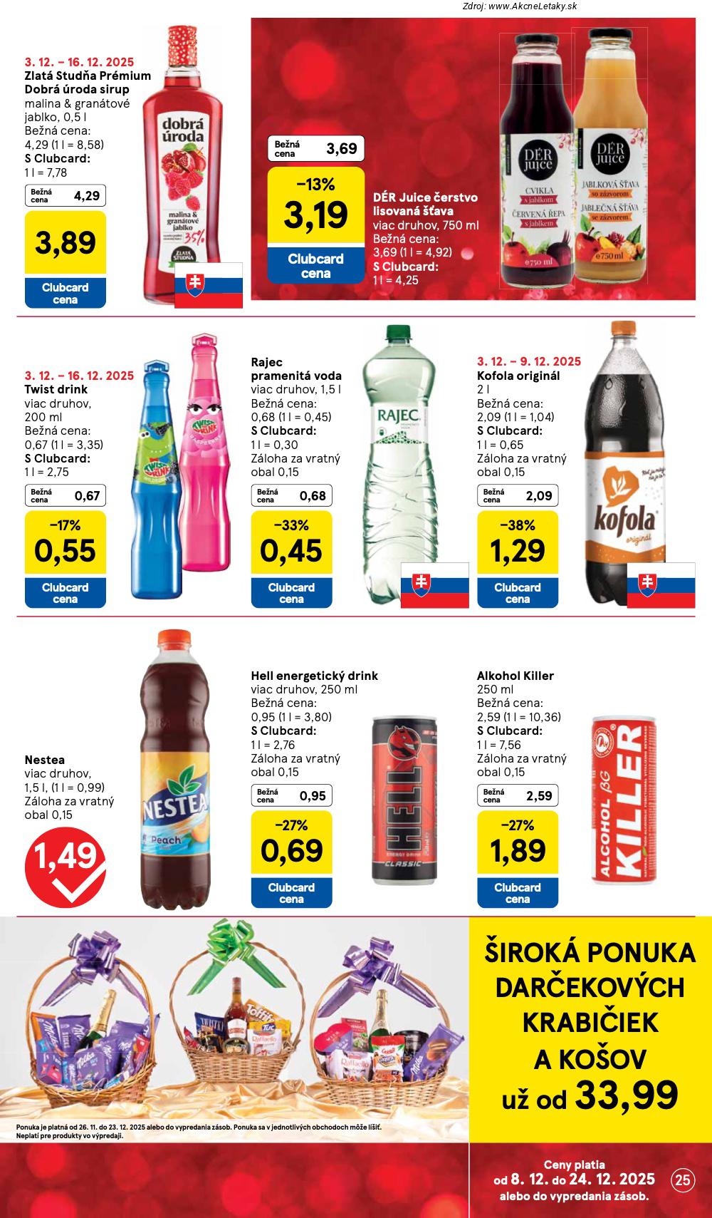 Leták Tesco (8. 12. - 16. 12. 2025) - strana 25 z 49