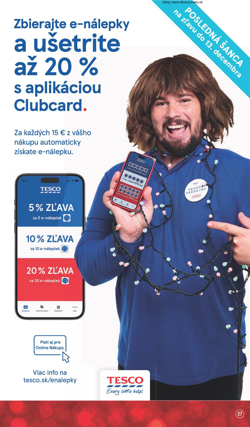 Leták Tesco (8. 12. - 16. 12. 2025) - strana 27 z 49