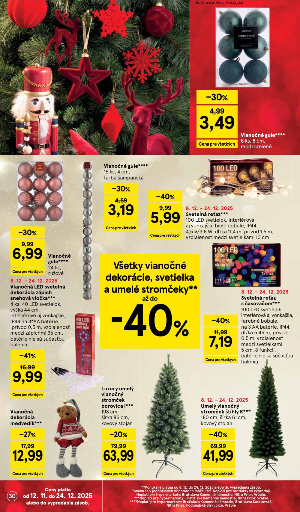 Leták Tesco (8. 12. - 16. 12. 2025) - strana 30 z 49