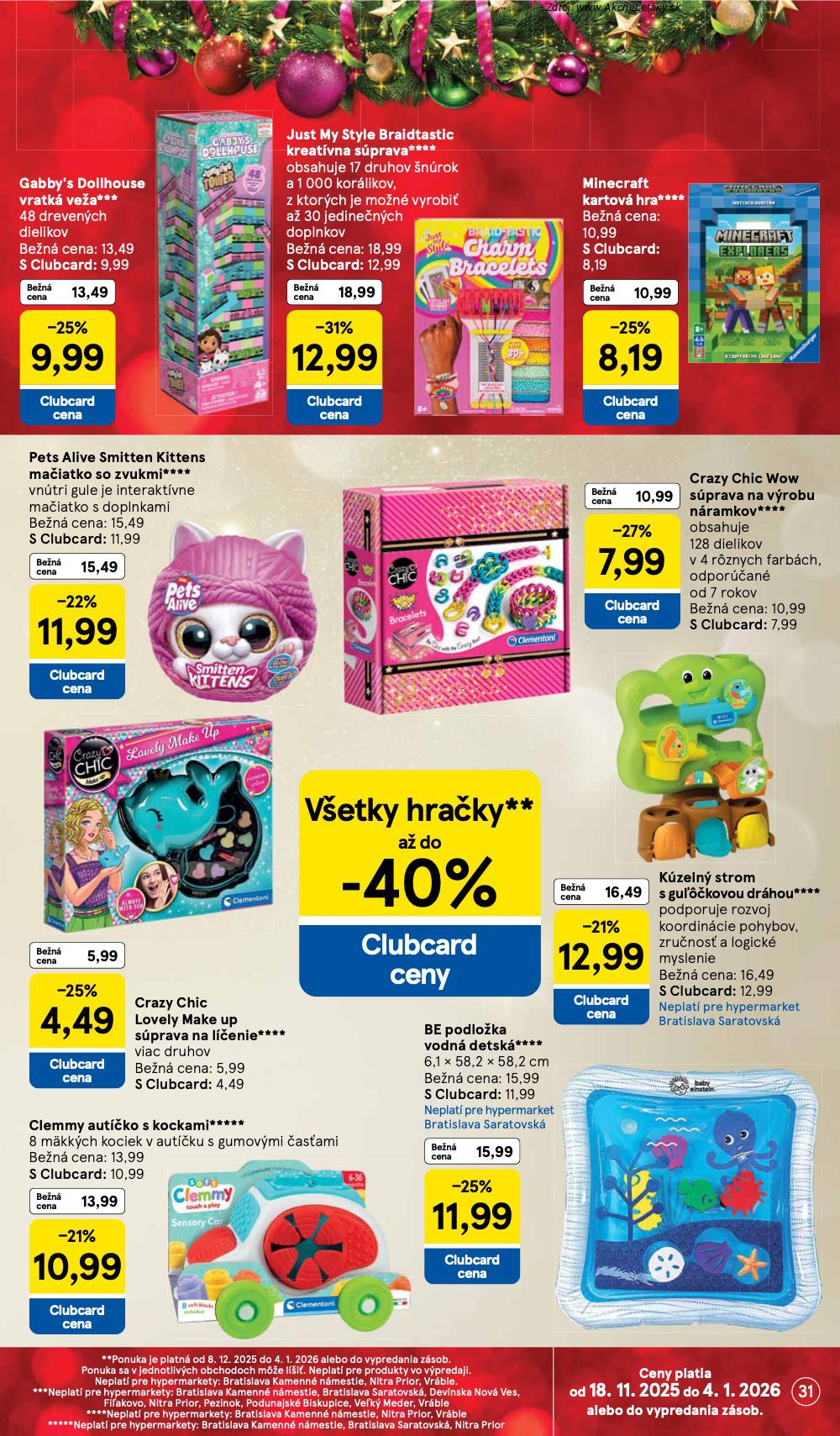 Leták Tesco (8. 12. - 16. 12. 2025) - strana 31 z 49