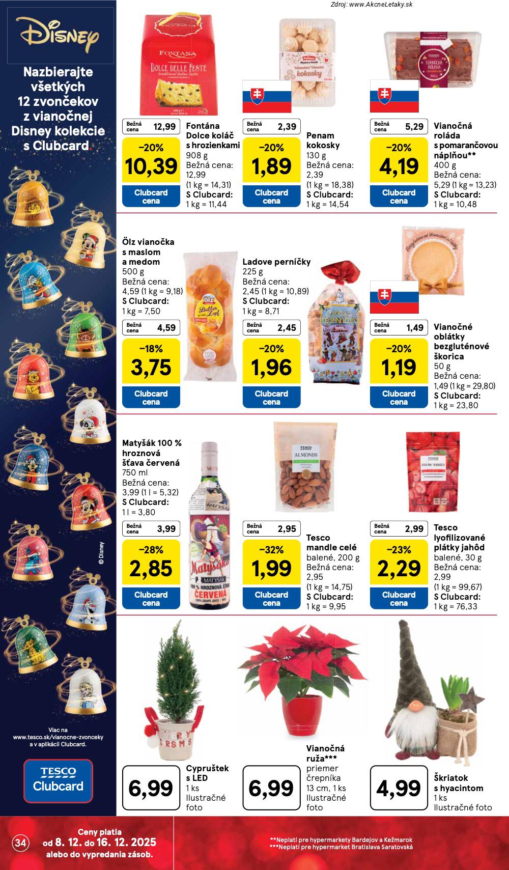 Leták Tesco (8. 12. - 16. 12. 2025) - strana 34 z 49