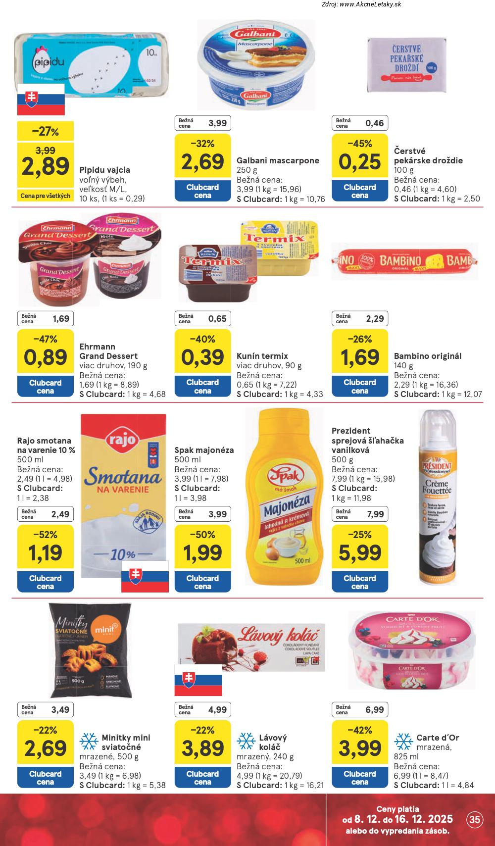 Leták Tesco (8. 12. - 16. 12. 2025) - strana 35 z 49