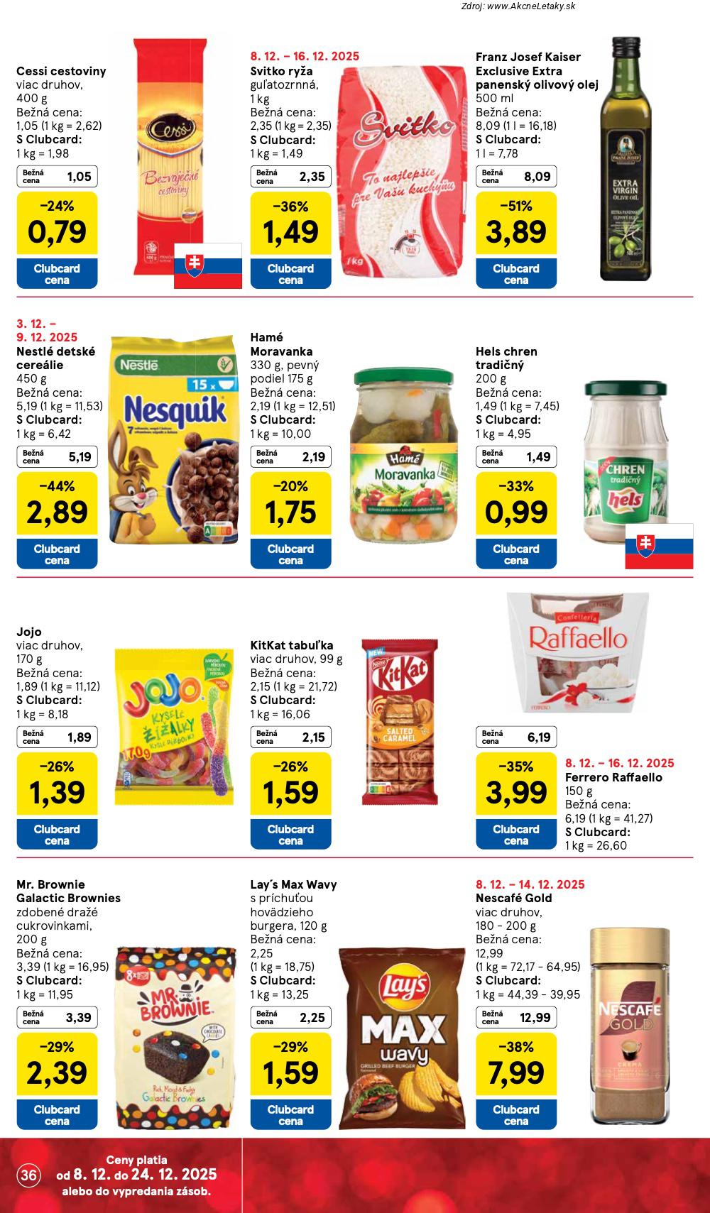 Leták Tesco (8. 12. - 16. 12. 2025) - strana 36 z 49