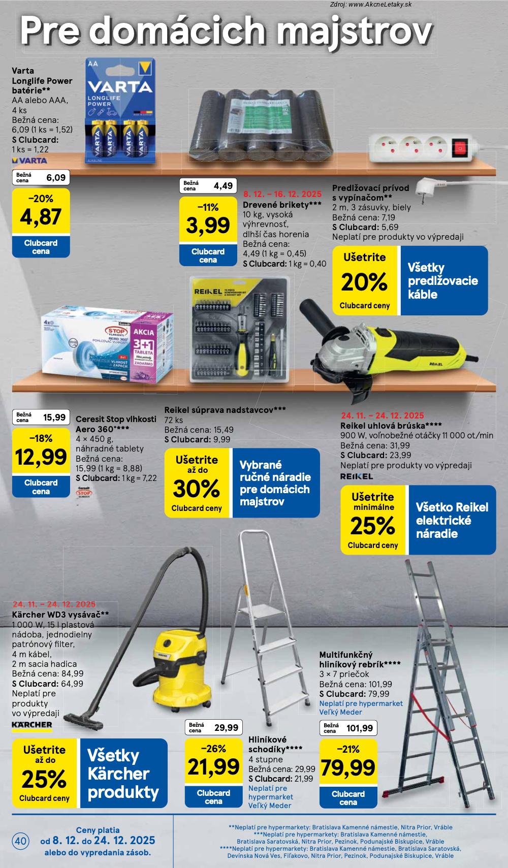 Leták Tesco (8. 12. - 16. 12. 2025) - strana 40 z 49