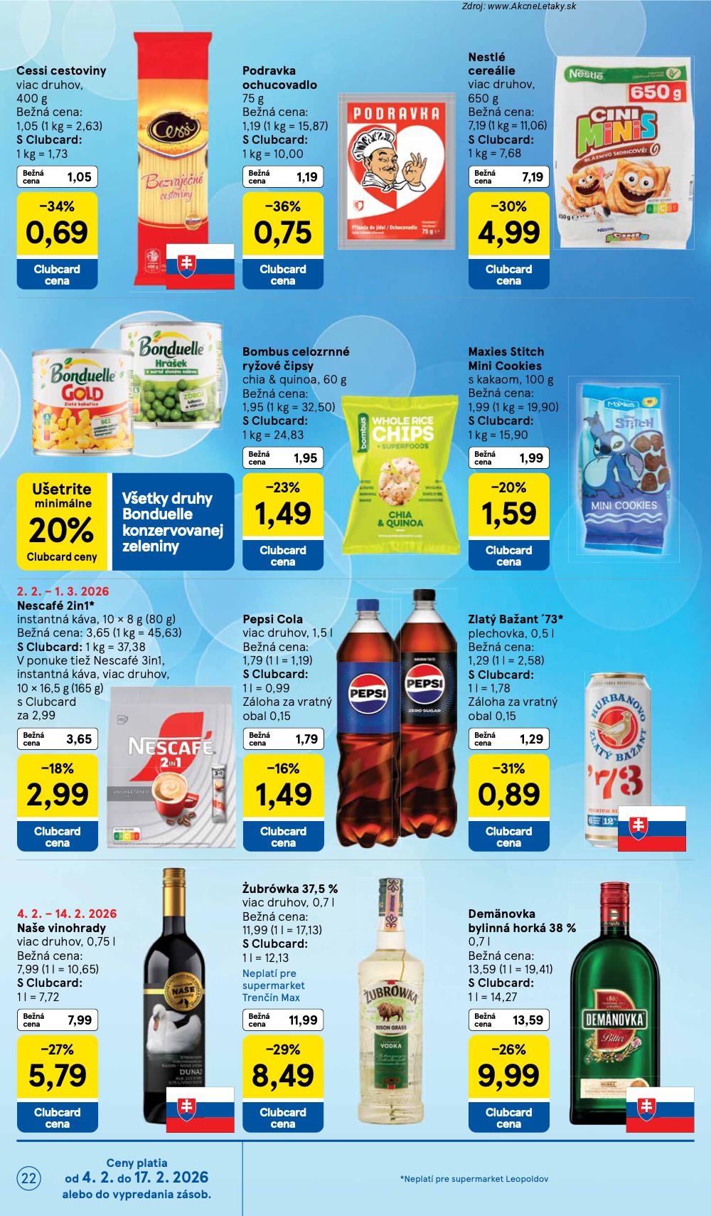 Leták Tesco (4. 2. - 10. 2. 2026) - strana 22 z 23