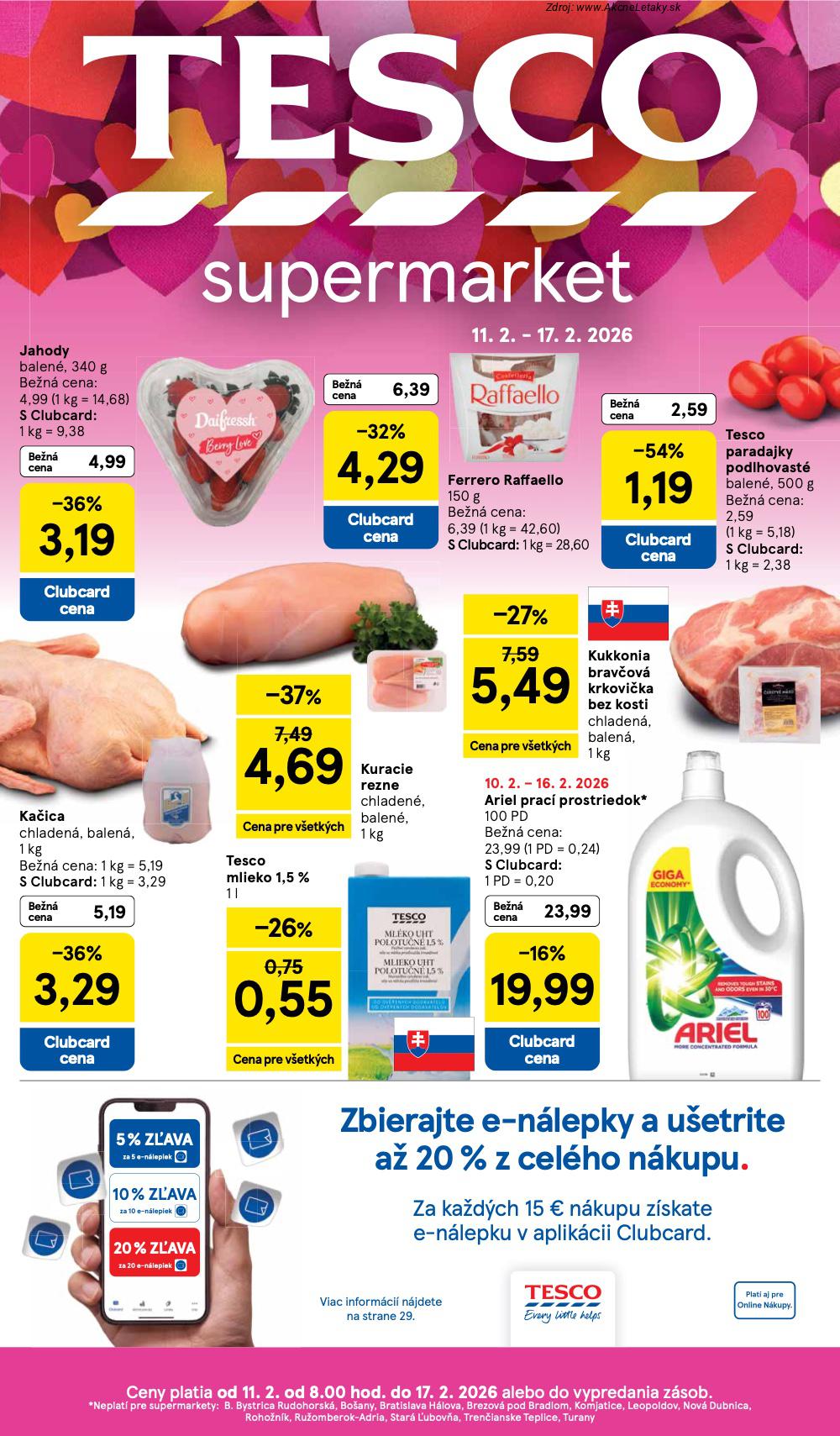 Leták Tesco (11. 2. - 17. 2. 2026) - strana 1 z 29