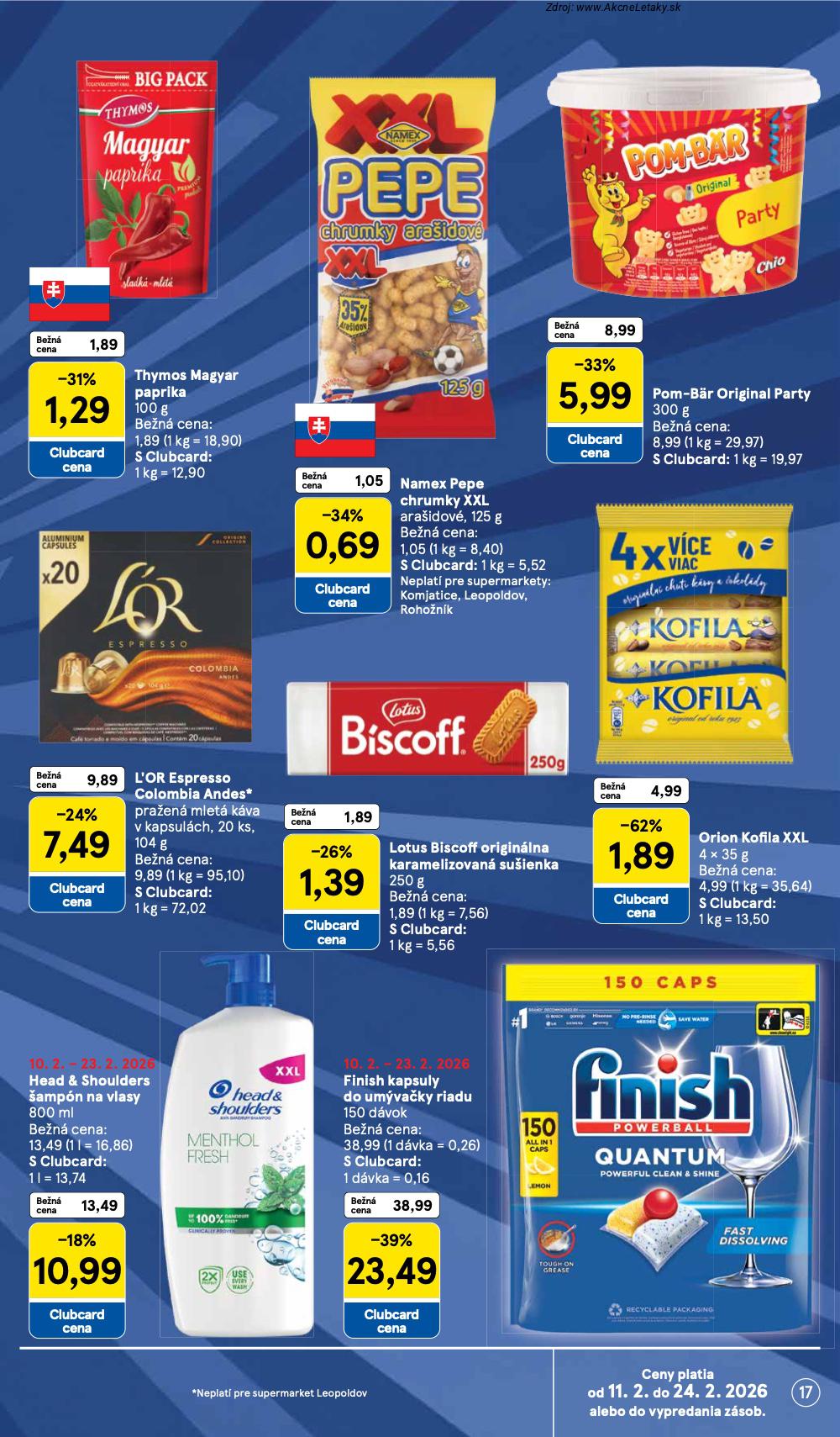 Leták Tesco (11. 2. - 17. 2. 2026) - strana 17 z 29